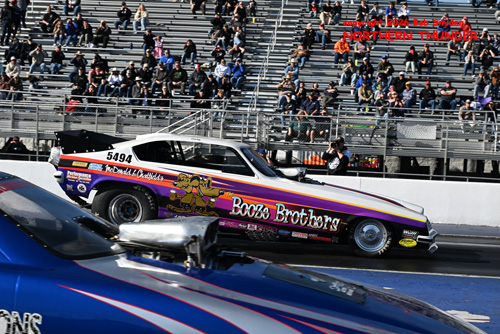 Chance Biffle - 'Bad Intentions' (near lane) vs 
Cody Chatfield - 'Booze Brothers' (far lane)